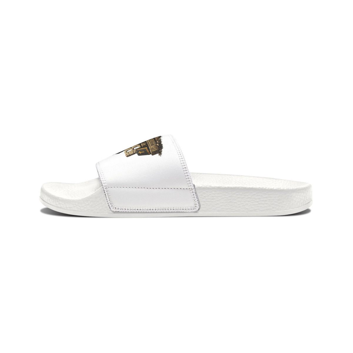 Slides — "BOSS" Logo Removable-Strap Men's Christian Sandals - ClaimedbyGodDesigns