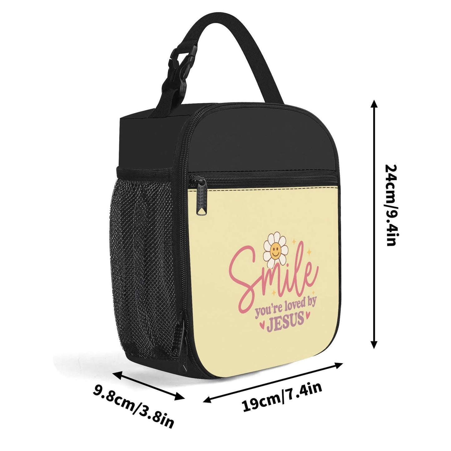 Smile Insulated Christian Lunch Box for Kids - ClaimedbyGodDesigns