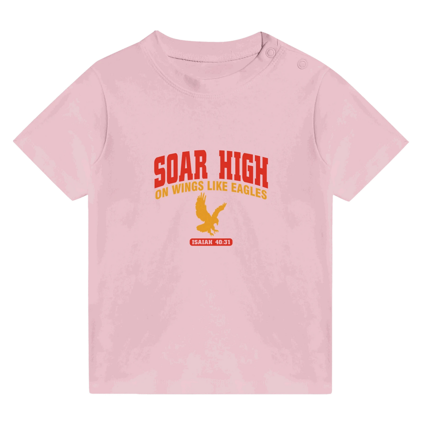 Soar High Christian Baby Crewneck T-shirt - ClaimedbyGodDesigns