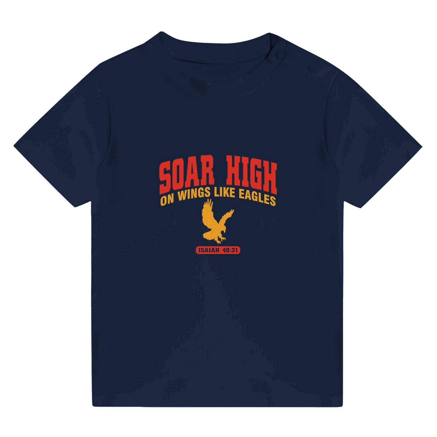 Soar High Christian Baby Crewneck T-shirt - ClaimedbyGodDesigns
