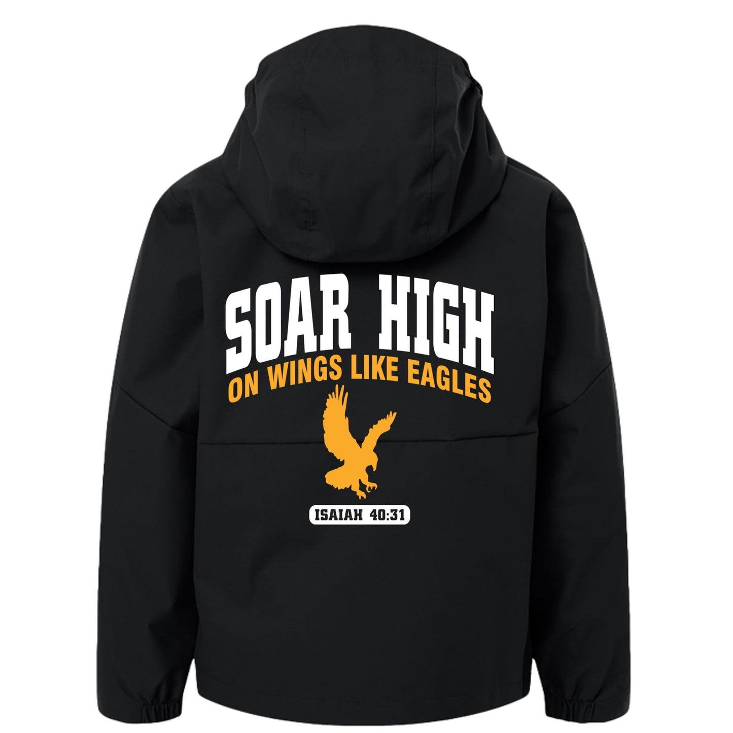 Soar High On Wings Like Eagles Premium Youth Christian Hikebound II Jacket - ClaimedbyGodDesigns