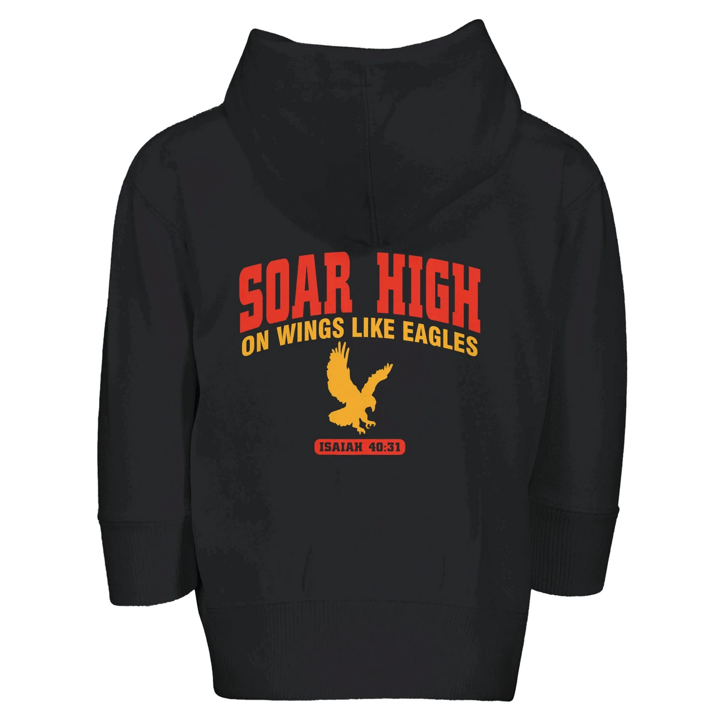 Soar High Toddler Christian Zip Fleece Hooded Sweatshirt - ClaimedbyGodDesigns