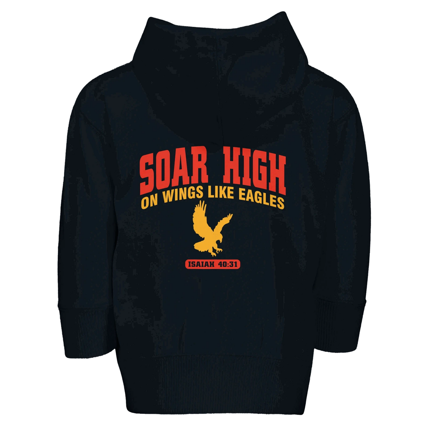 Soar High Toddler Christian Zip Fleece Hooded Sweatshirt - ClaimedbyGodDesigns
