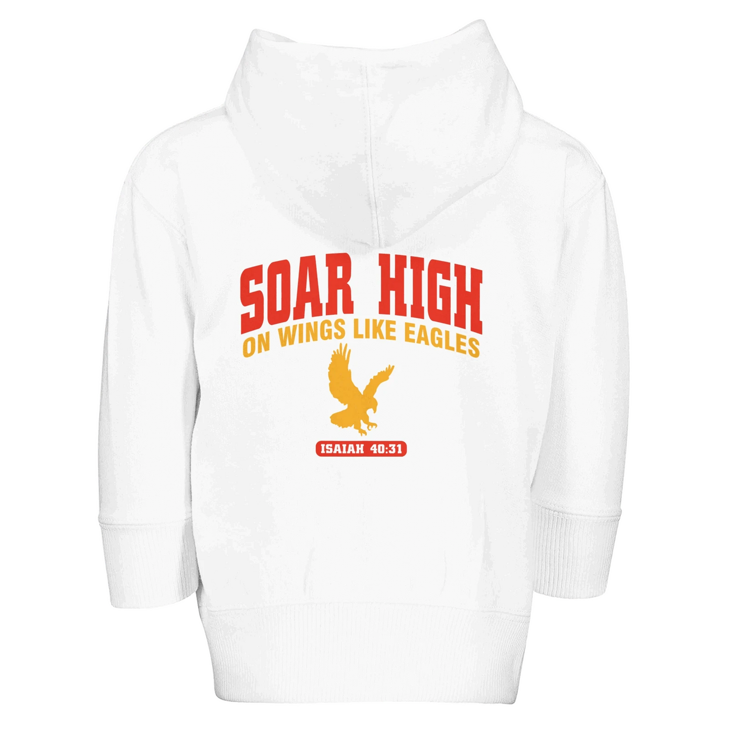 Soar High Toddler Christian Zip Fleece Hooded Sweatshirt - ClaimedbyGodDesigns