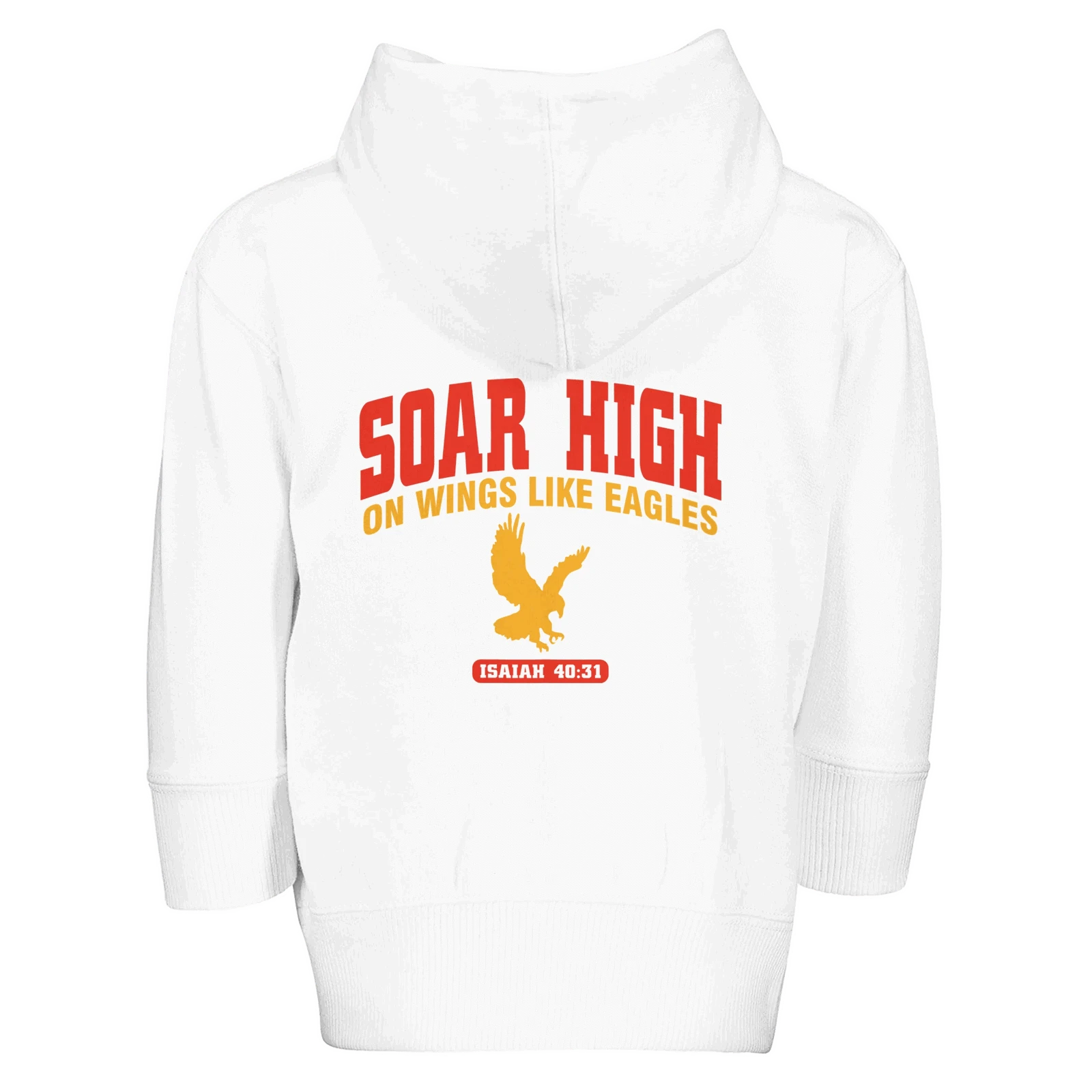 Soar High Toddler Christian Zip Fleece Hooded Sweatshirt - ClaimedbyGodDesigns