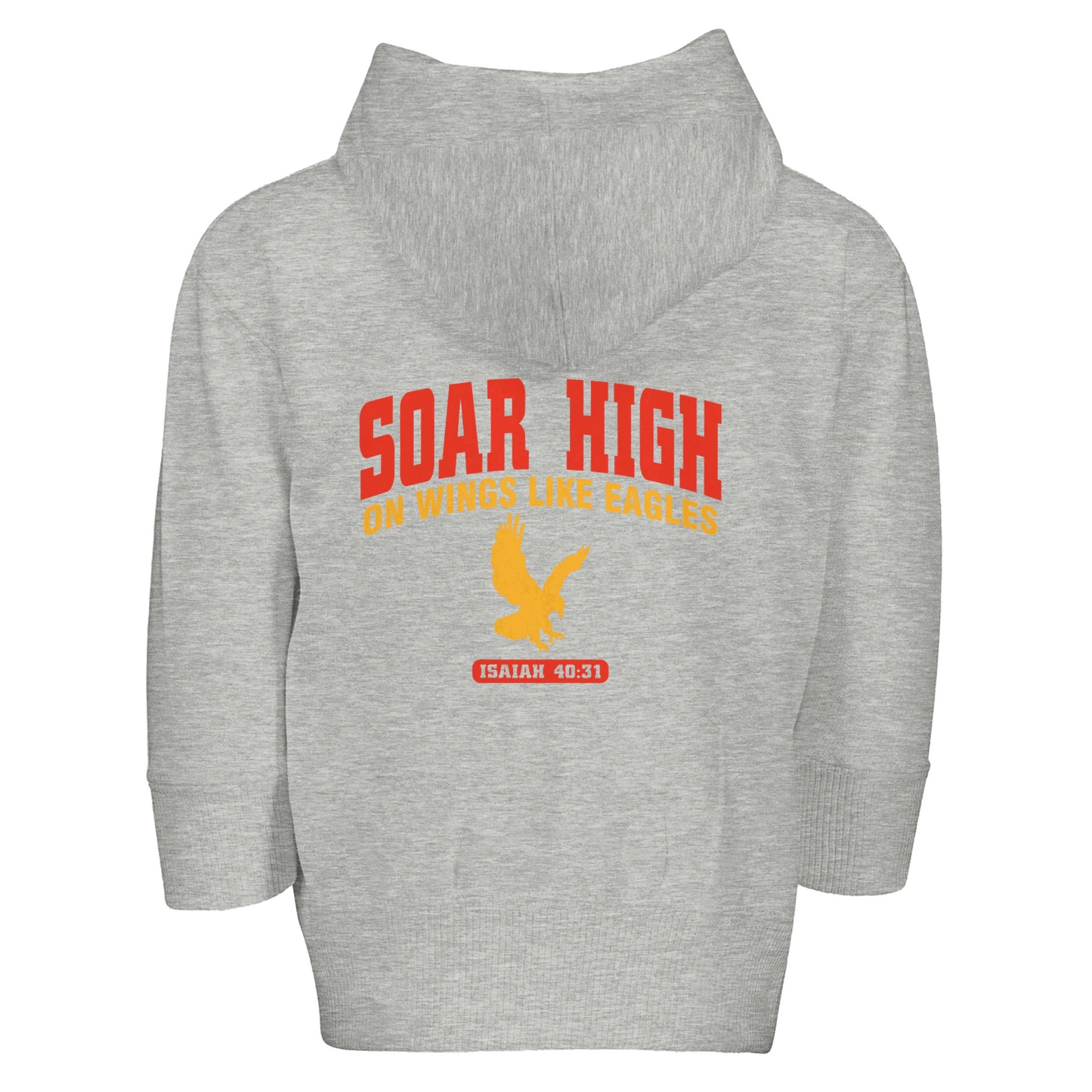 Soar High Toddler Christian Zip Fleece Hooded Sweatshirt - ClaimedbyGodDesigns