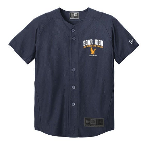 Soar High Youth Christian Full-button Jersey - ClaimedbyGodDesigns