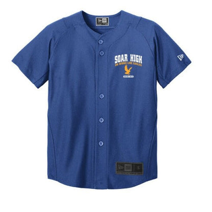 Soar High Youth Christian Full-button Jersey - ClaimedbyGodDesigns