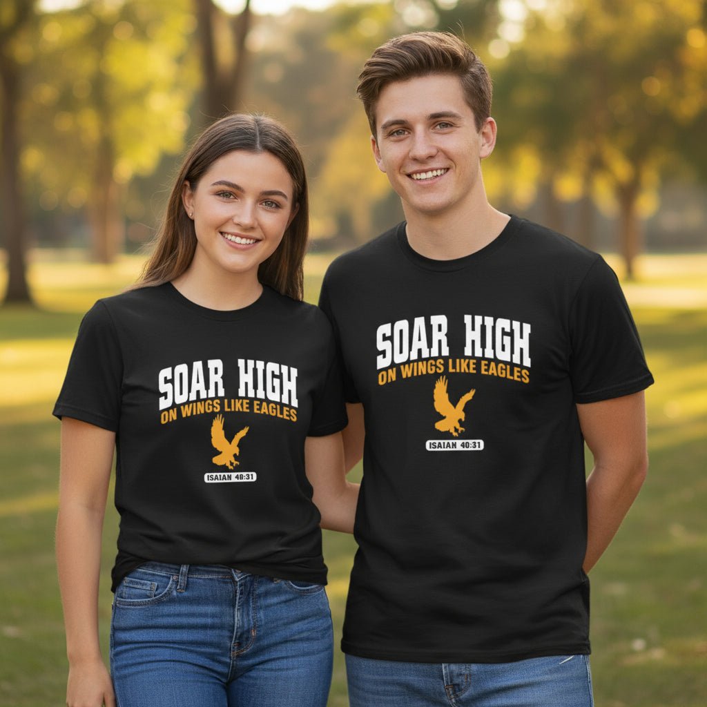 Soar High Youth Christian Jersey T-shirt - ClaimedbyGodDesigns