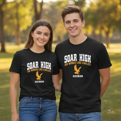 Soar High Youth Christian Jersey T-shirt - ClaimedbyGodDesigns