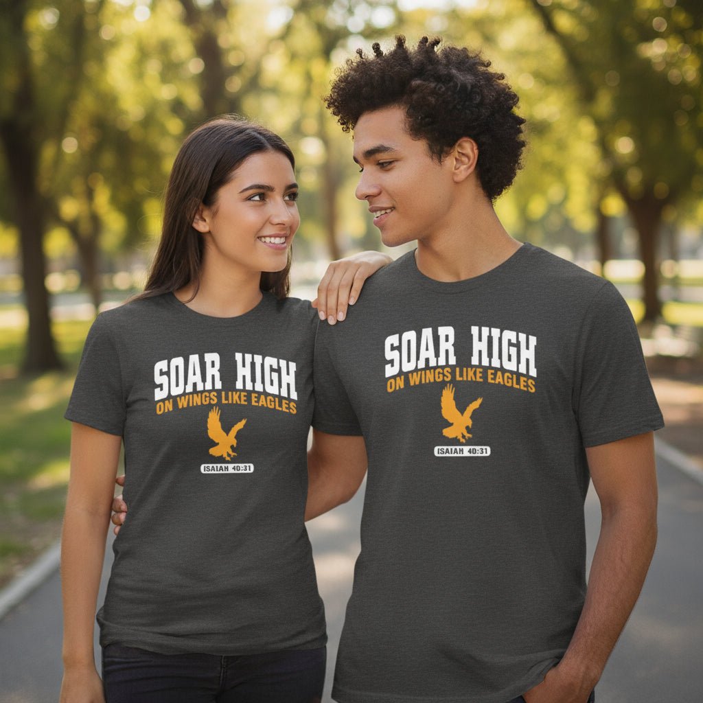 Soar High Youth Christian Jersey T-shirt - ClaimedbyGodDesigns
