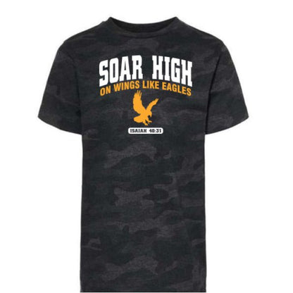 Soar High Youth Christian Jersey T-shirt - ClaimedbyGodDesigns