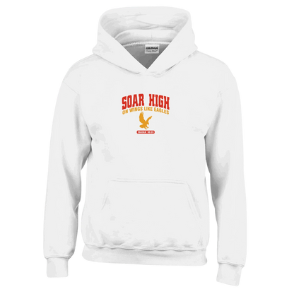 Soar High Youth Christian Pullover Hooded Sweatshirt - ClaimedbyGodDesigns