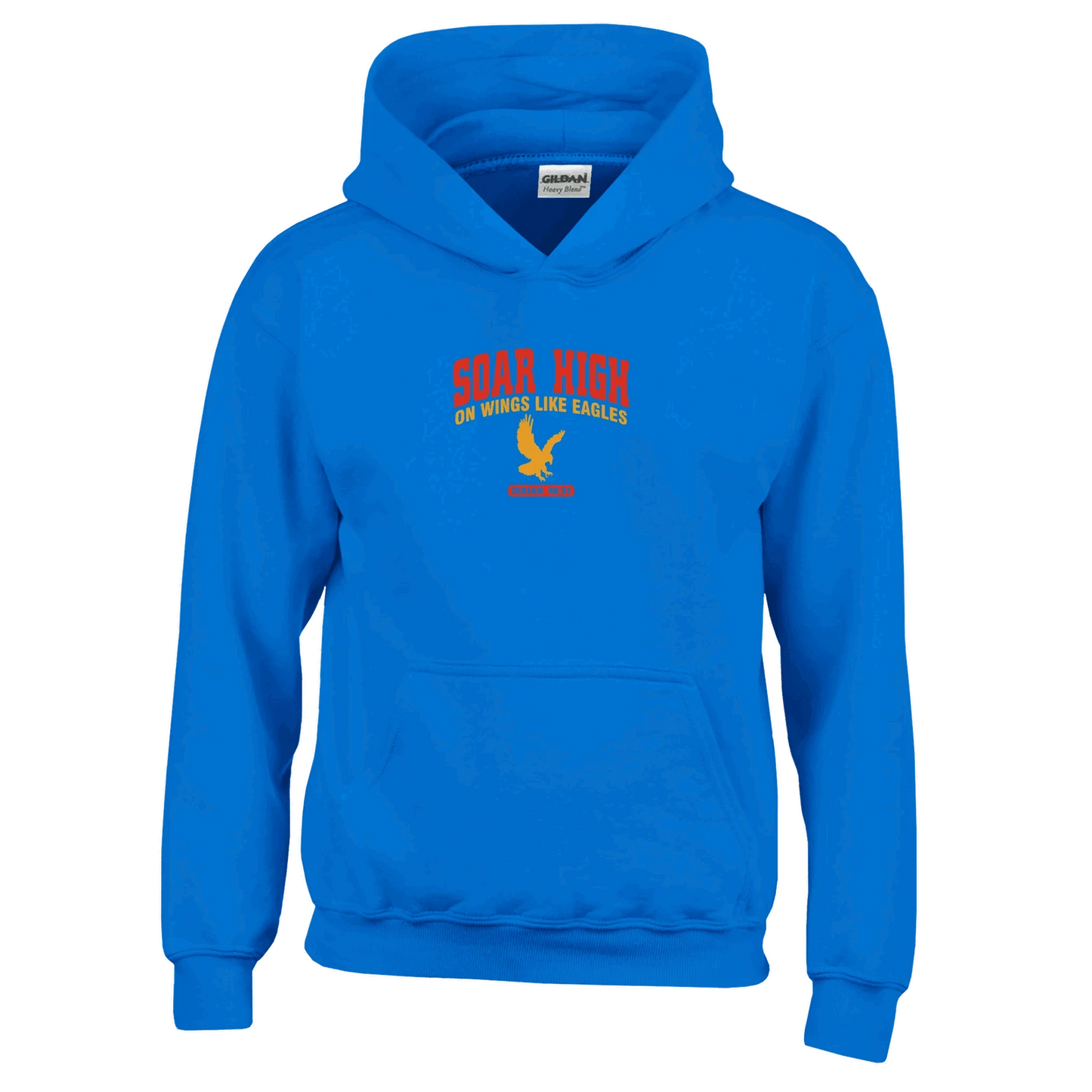 Soar High Youth Christian Pullover Hooded Sweatshirt - ClaimedbyGodDesigns