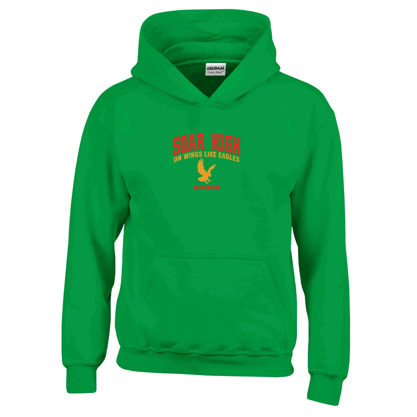 Soar High Youth Christian Pullover Hooded Sweatshirt - ClaimedbyGodDesigns