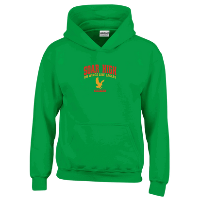 Soar High Youth Christian Pullover Hooded Sweatshirt - ClaimedbyGodDesigns