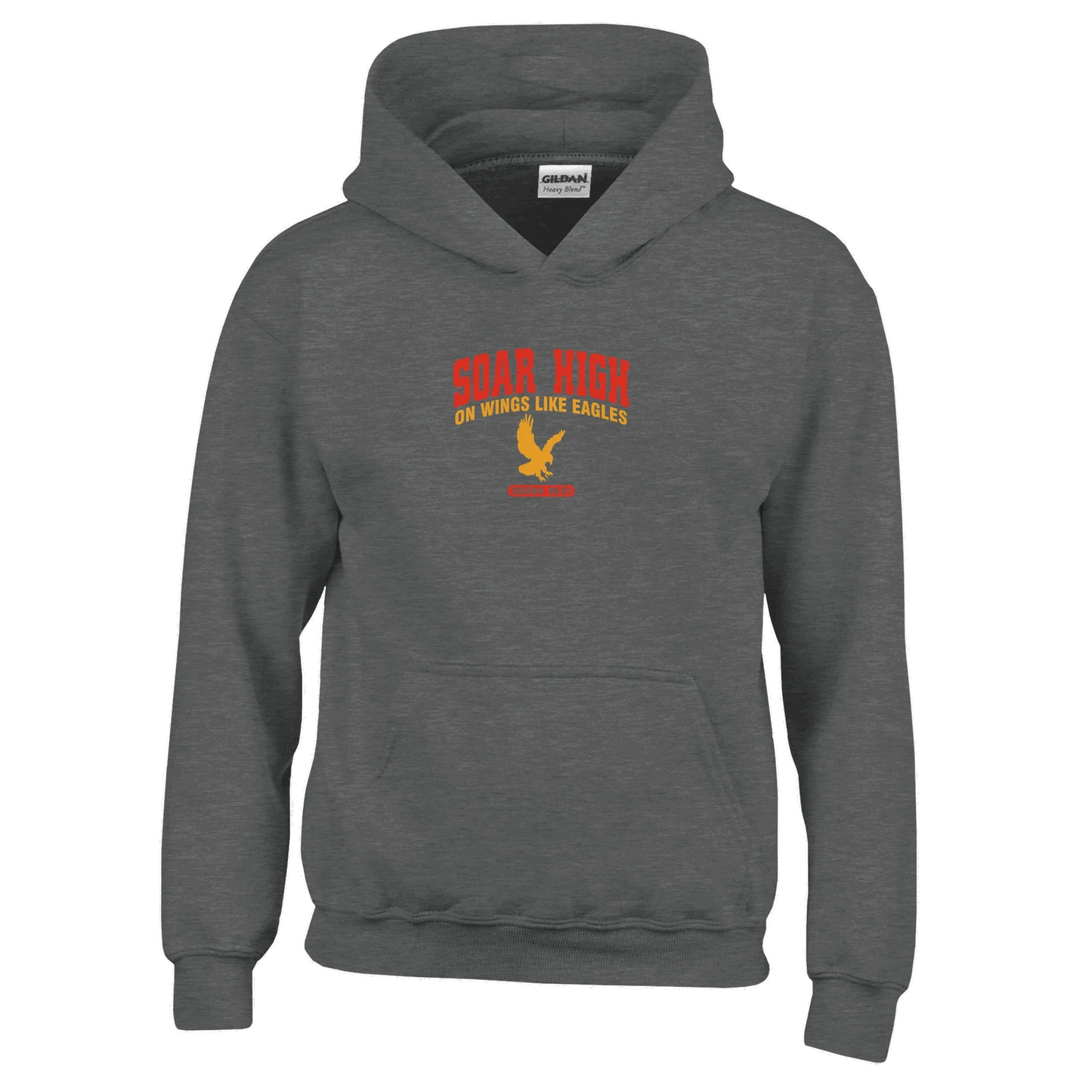 Soar High Youth Christian Pullover Hooded Sweatshirt - ClaimedbyGodDesigns