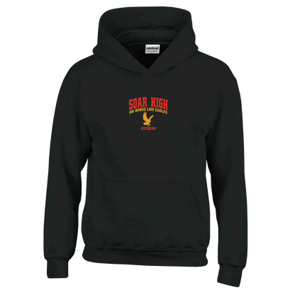 Soar High Youth Christian Pullover Hooded Sweatshirt - ClaimedbyGodDesigns