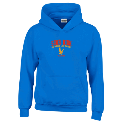 Soar High Youth Christian Pullover Hooded Sweatshirt - ClaimedbyGodDesigns