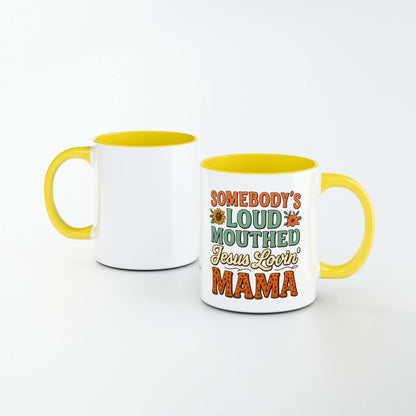 Somebody's Loud Mouthed Jesus Lovin Mama Hello Sunshine Christian Gift Set - ClaimedbyGodDesigns