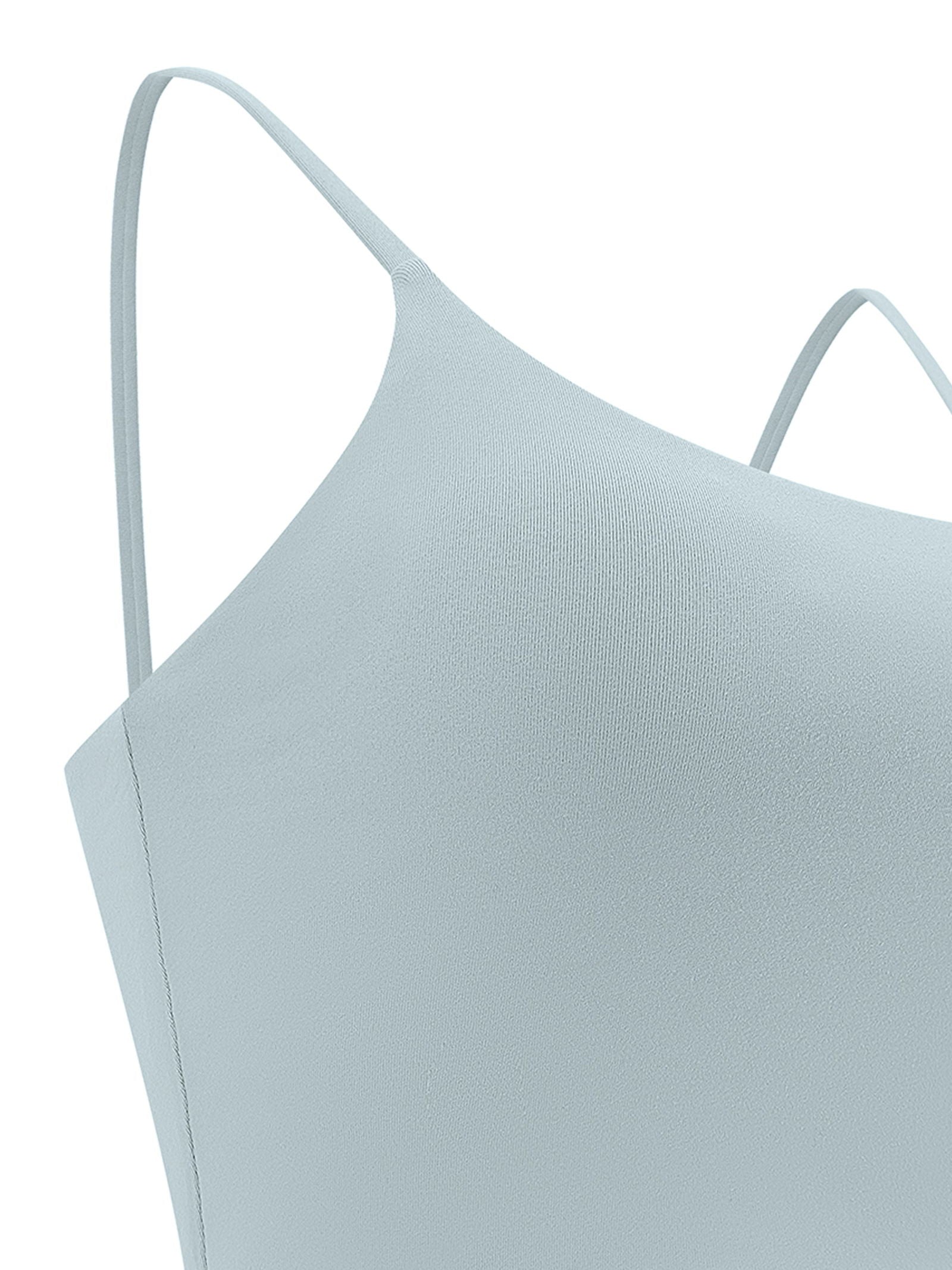 Faith Over Fear Women's Christian Spaghetti Strap Yoga Sports Bra - ClaimedbyGodDesigns