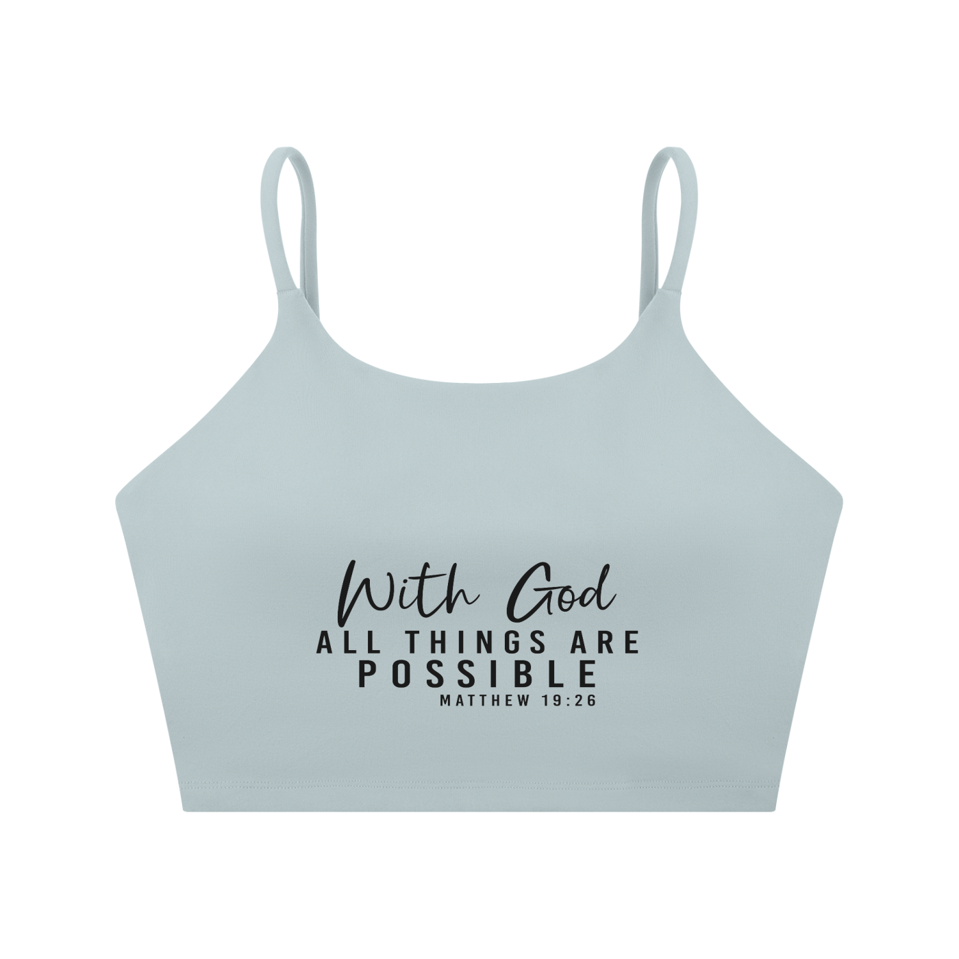 Spaghetti Strap Yoga Sports Bra - ClaimedbyGodDesigns