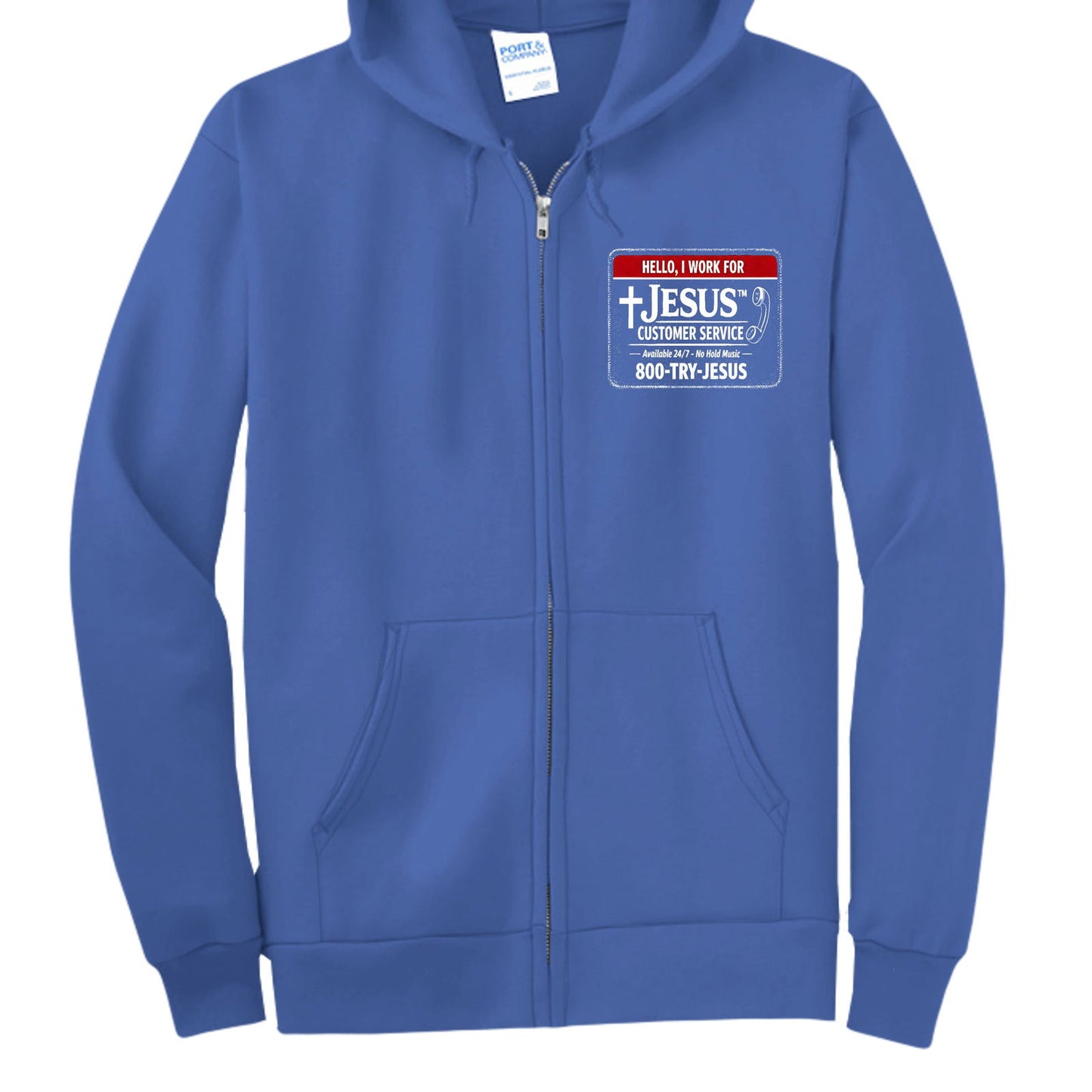 Speak To My Manager Jesus Unisex Christian Full-zip Hooded Sweatshirt - ClaimedbyGodDesigns