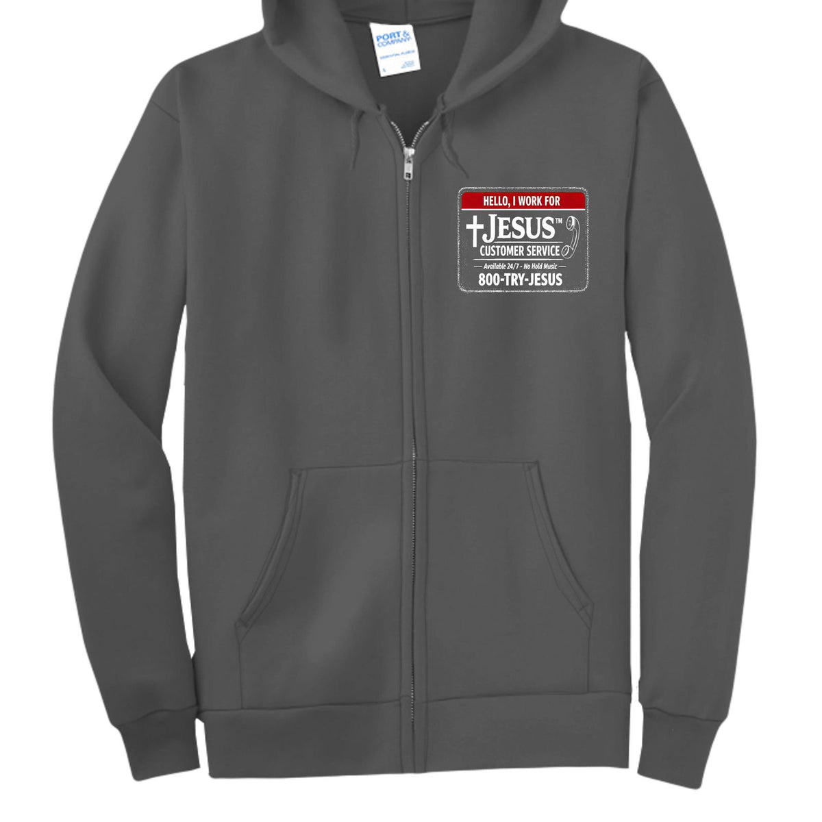 Speak To My Manager Jesus Unisex Christian Full-zip Hooded Sweatshirt - ClaimedbyGodDesigns