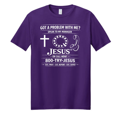 Speak To My Manager Jesus Unisex Christian T-shirt - ClaimedbyGodDesigns