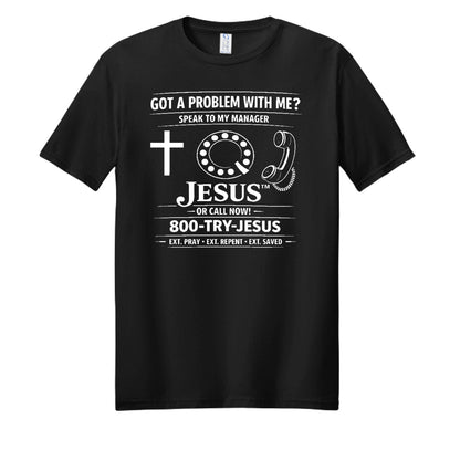 Speak To My Manager Jesus Unisex Christian T-shirt - ClaimedbyGodDesigns