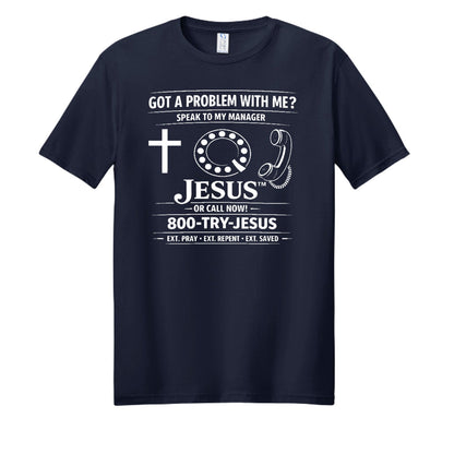 Speak To My Manager Jesus Unisex Christian T-shirt - ClaimedbyGodDesigns
