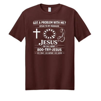 Speak To My Manager Jesus Unisex Christian T-shirt - ClaimedbyGodDesigns