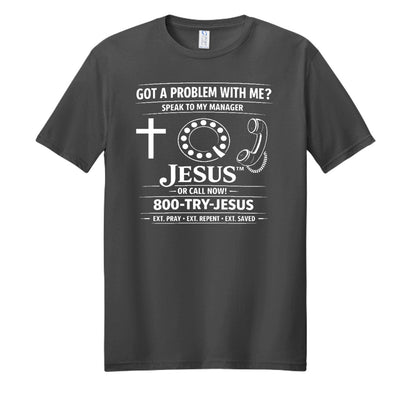 Speak To My Manager Jesus Unisex Christian T-shirt - ClaimedbyGodDesigns