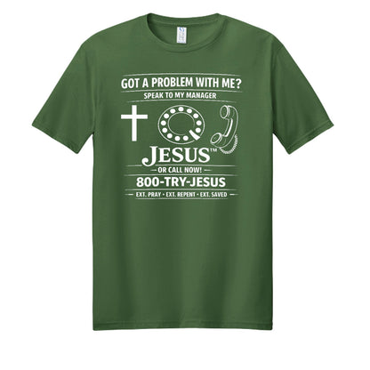 Speak To My Manager Jesus Unisex Christian T-shirt - ClaimedbyGodDesigns
