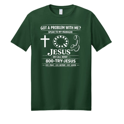 Speak To My Manager Jesus Unisex Christian T-shirt - ClaimedbyGodDesigns