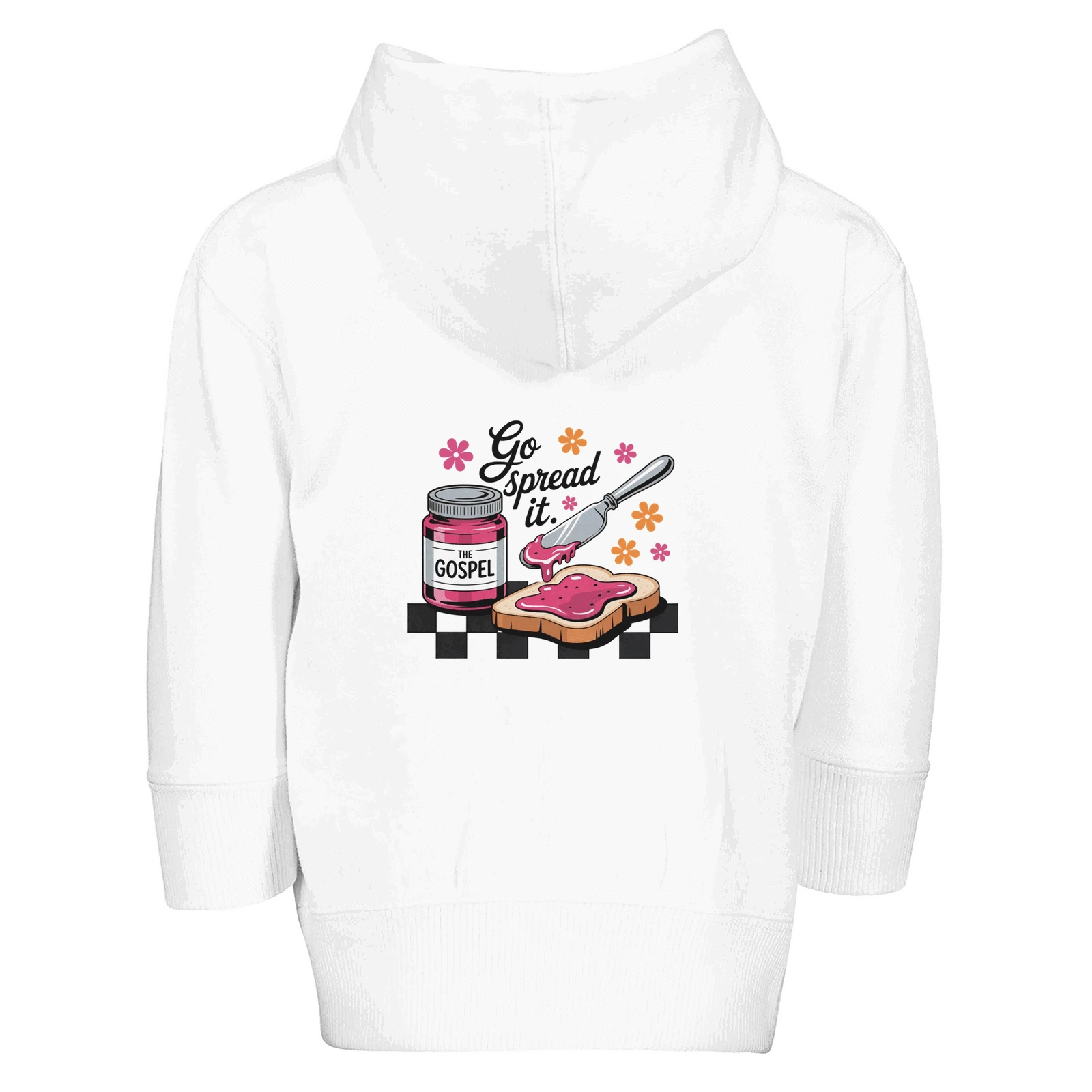Spread The Gospel Christian Toddler Zip Fleece Hooded Sweatshirt - ClaimedbyGodDesigns