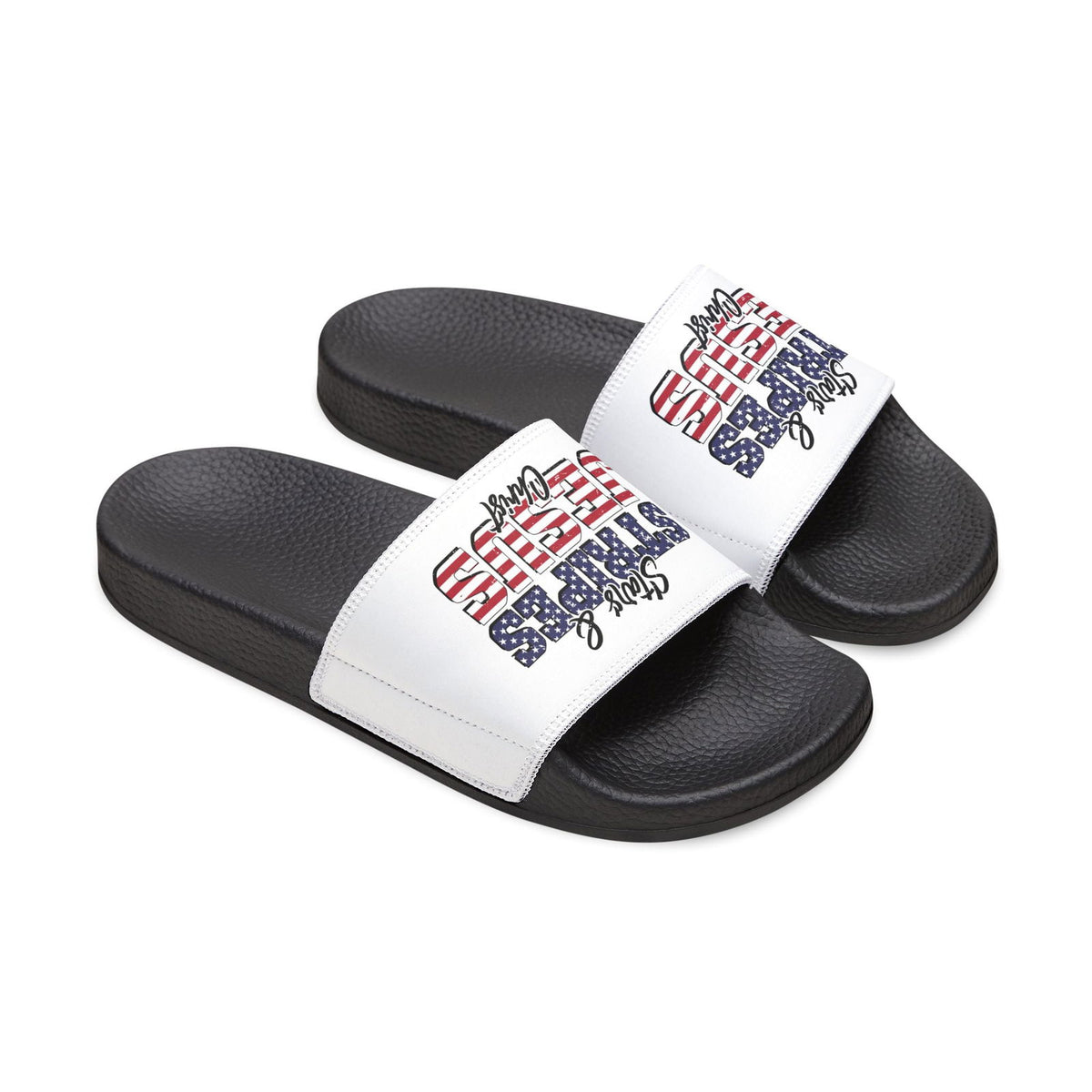 Stars & Stripes Jesus Sandals, Youth Summer Footwear, Patriotic Flip-Flops, Casual Beach Footwear, Kid-Friendly Sandals, Christian [...] - ClaimedbyGodDesigns