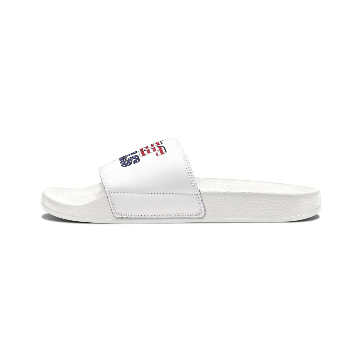 Stars & Stripes Jesus Sandals, Youth Summer Footwear, Patriotic Flip-Flops, Casual Beach Footwear, Kid-Friendly Sandals, Christian [...] - ClaimedbyGodDesigns