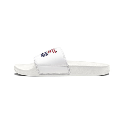 Stars & Stripes Jesus Sandals, Youth Summer Footwear, Patriotic Flip-Flops, Casual Beach Footwear, Kid-Friendly Sandals, Christian [...] - ClaimedbyGodDesigns