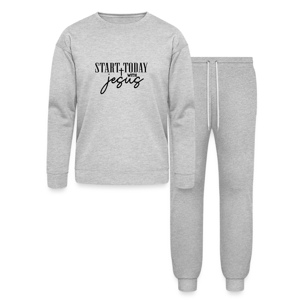 Start Today With Him Christian Unisex Lounge Wear Set Outfit - ClaimedbyGodDesigns