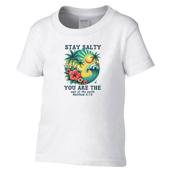 Stay Salty Toddler Christian T-shirt - ClaimedbyGodDesigns