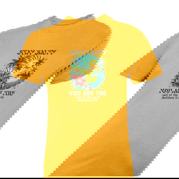 Stay Salty Youth Christian T-shirt - ClaimedbyGodDesigns