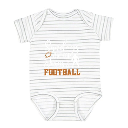 Sundays Are For Him and Football Christian Baby Jumpsuit - ClaimedbyGodDesigns