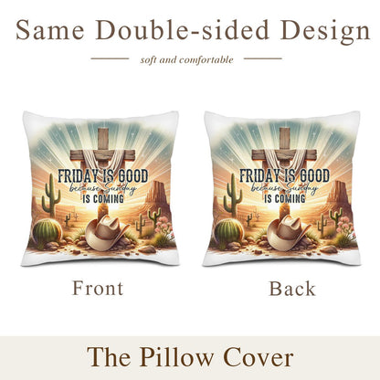 Sunday Is Coming Christian Throw Pillow - ClaimedbyGodDesigns