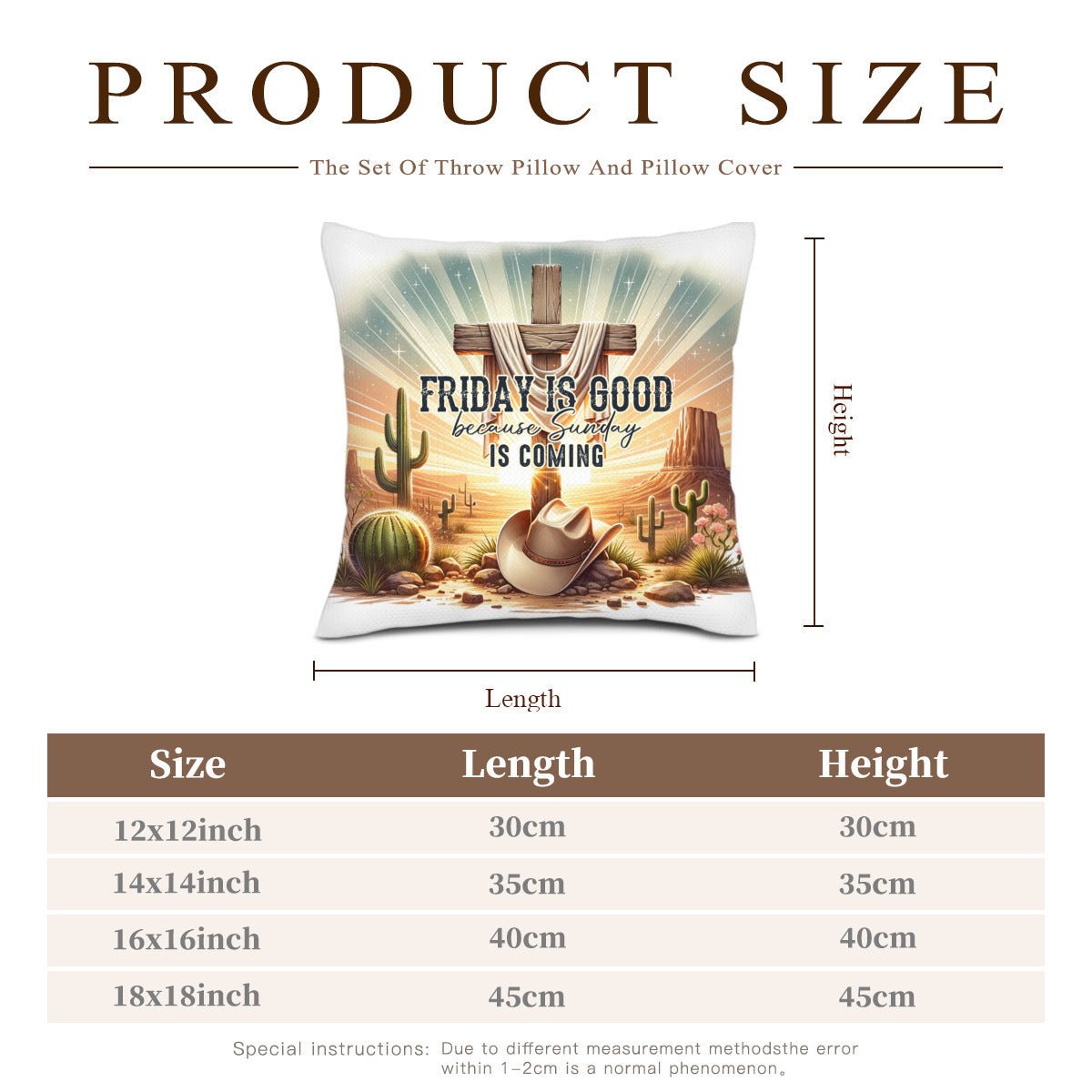 Sunday Is Coming Christian Throw Pillow - ClaimedbyGodDesigns