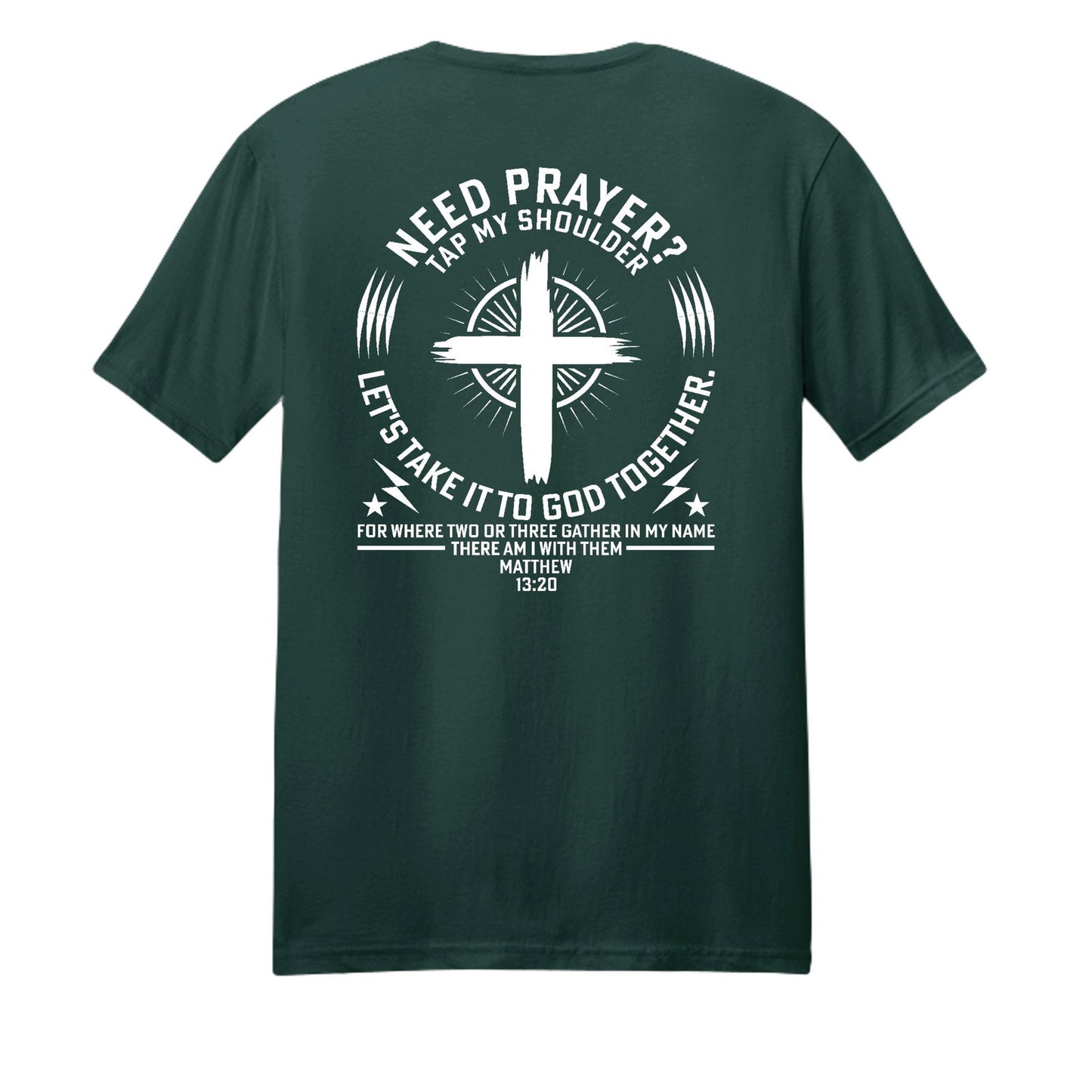 Tap My Shoulder For Prayer Unisex Christian T-shirt - ClaimedbyGodDesigns