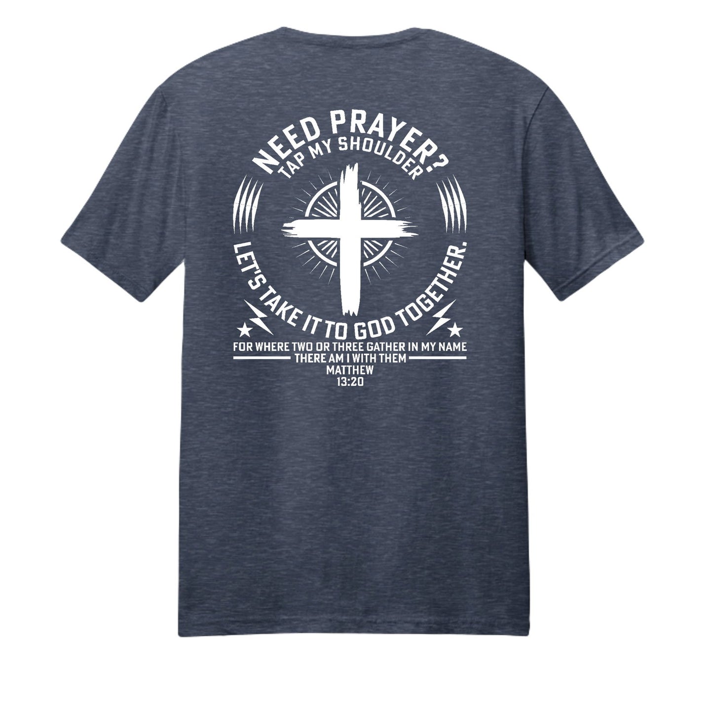 Tap My Shoulder For Prayer Unisex Christian T-shirt - ClaimedbyGodDesigns