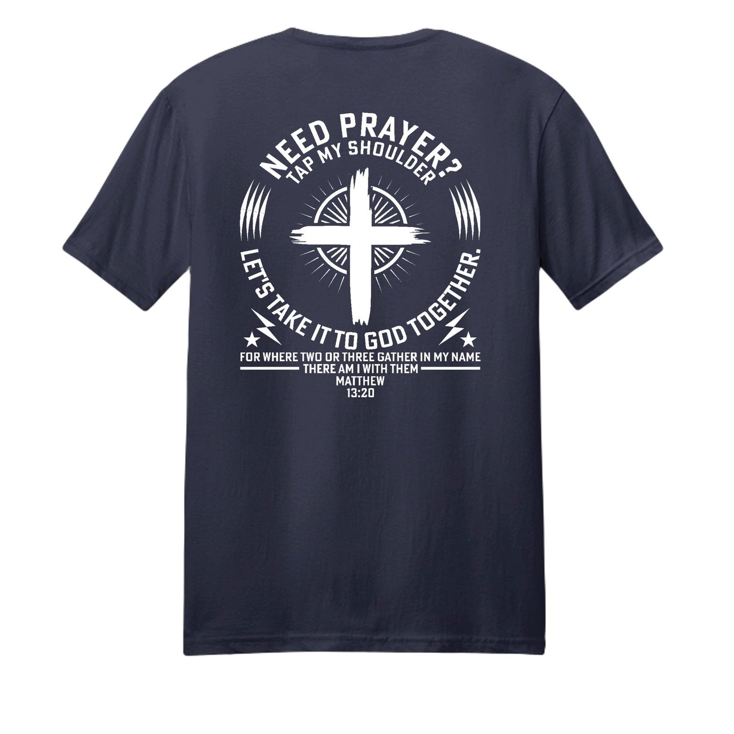 Tap My Shoulder For Prayer Unisex Christian T-shirt - ClaimedbyGodDesigns
