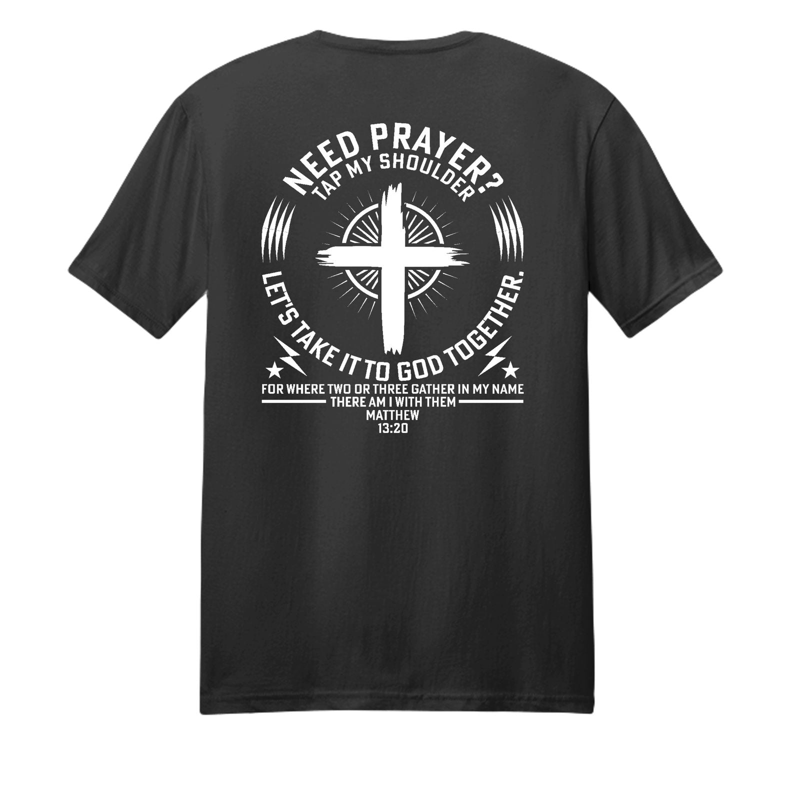 Tap My Shoulder For Prayer Unisex Christian T-shirt - ClaimedbyGodDesigns
