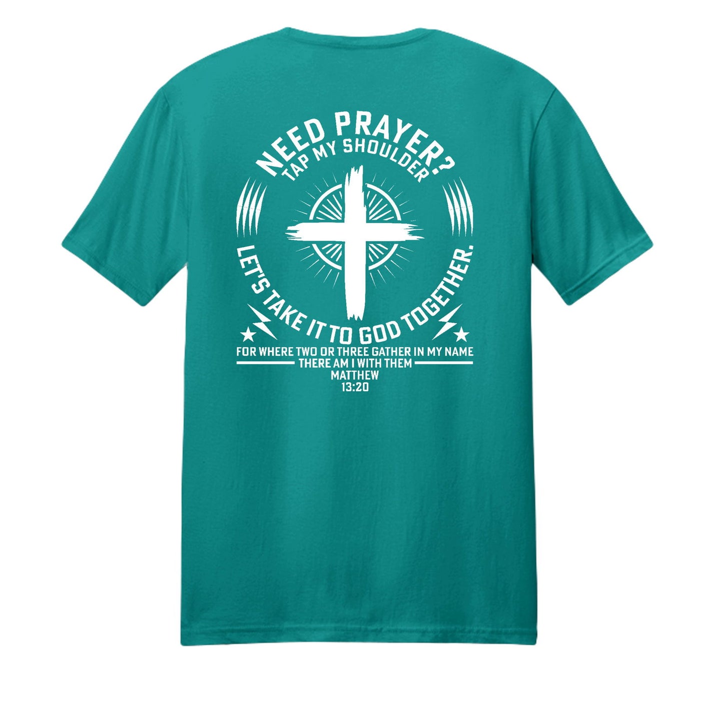 Tap My Shoulder For Prayer Unisex Christian T-shirt - ClaimedbyGodDesigns